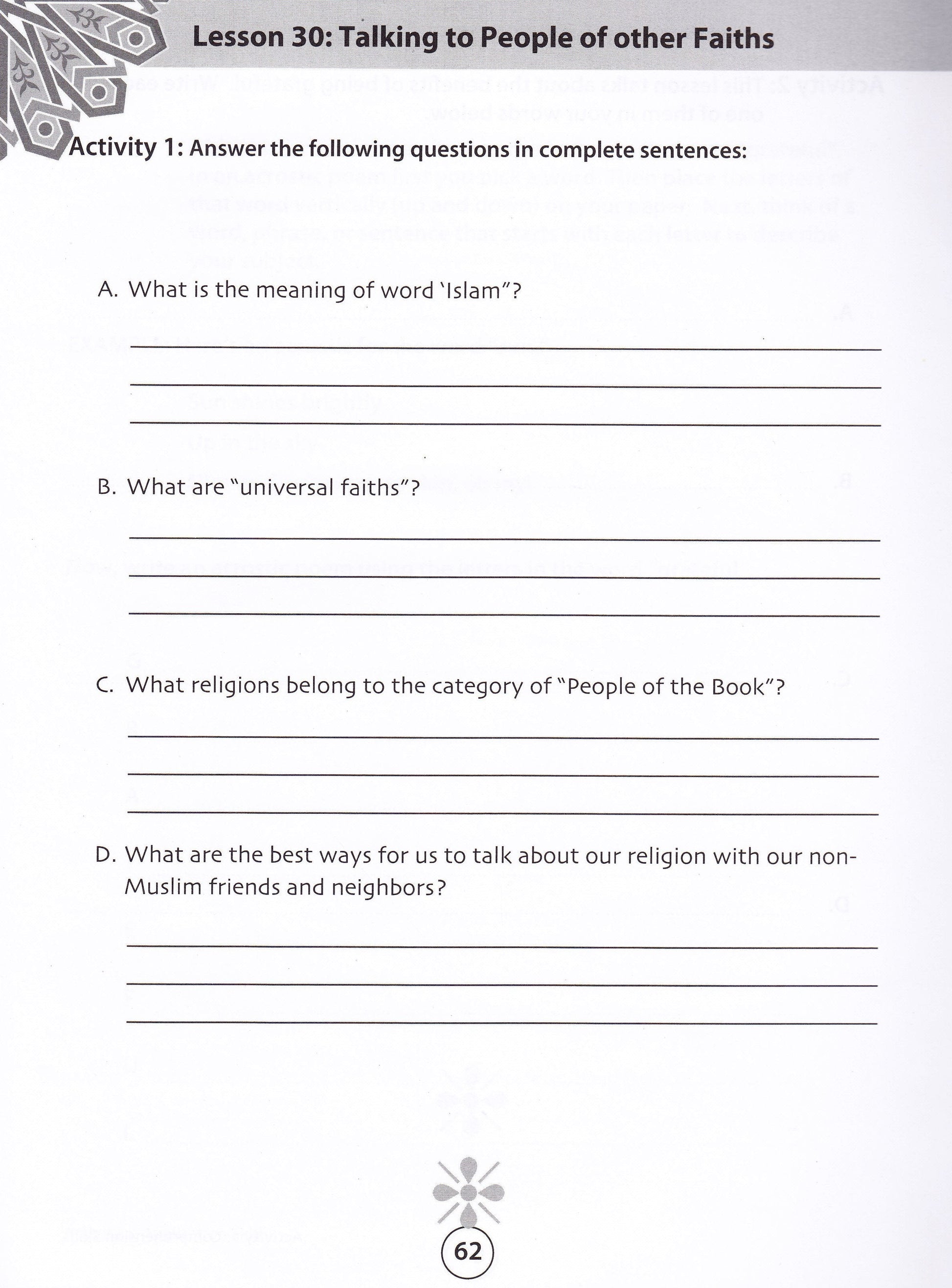 We Are Muslims: Elementary Grade 6 Workbook - Premium Workbook from IQRA' international Educational Foundation - Just $8! Shop now at IQRA' international Educational Foundation