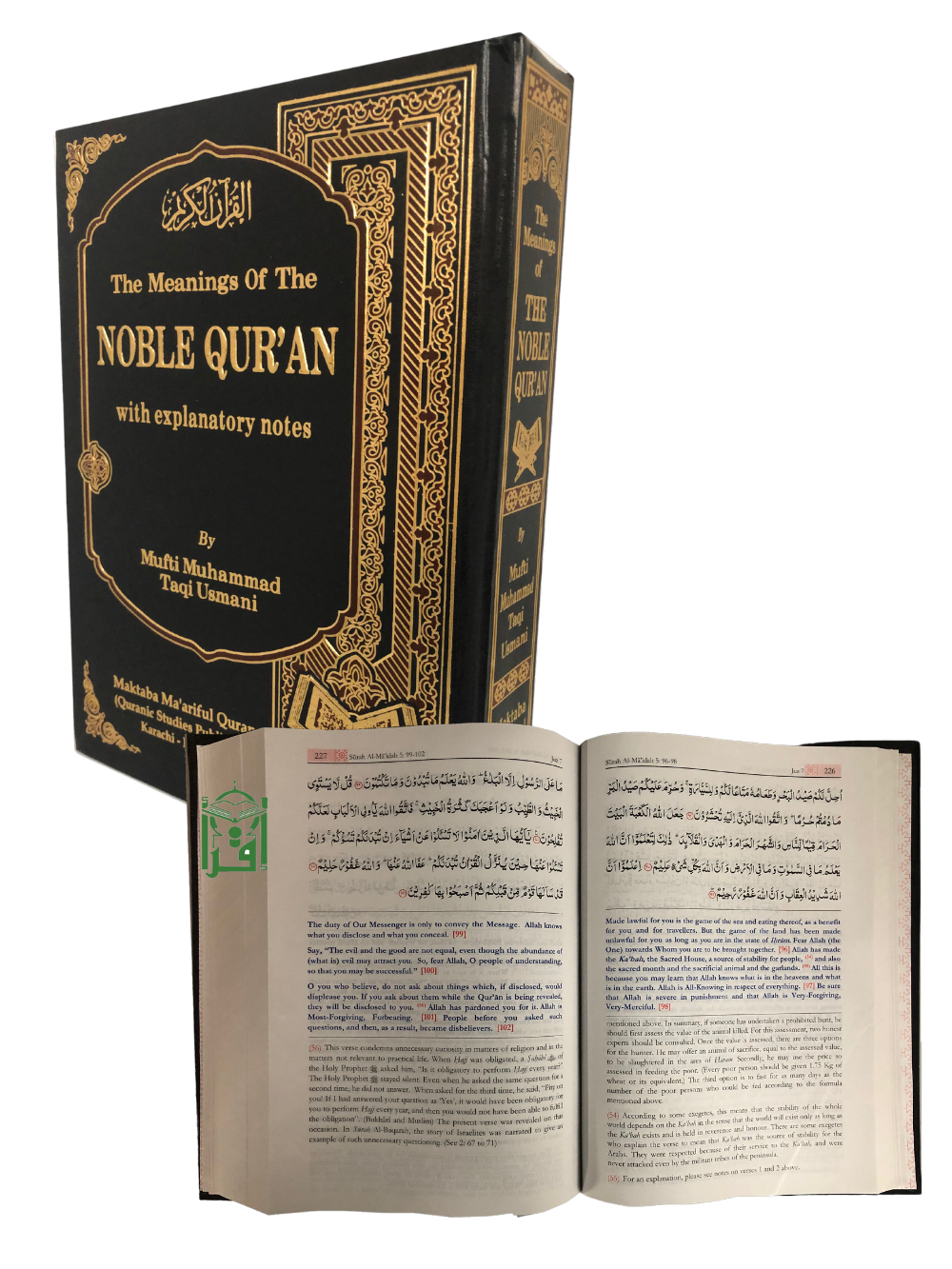 Meanings of Noble Quran with Explanatory Notes-Mufti Taqi Usmani - Premium Textbook from I.B Publishers, Inc. - Just $55! Shop now at IQRA Book Center 