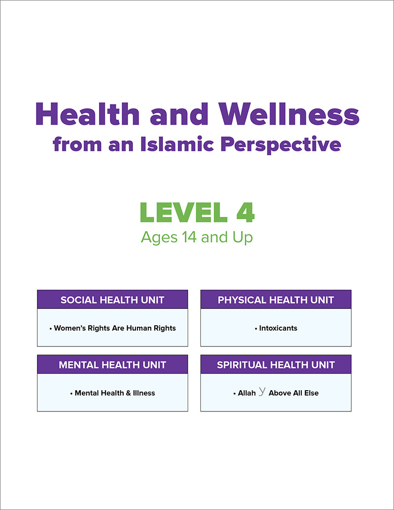 Health and Wellness - from an Islamic Perspective, Level 4 - Premium Text Book from NoorArt Inc. - Just $38.99! Shop now at IQRA' international Educational Foundation
