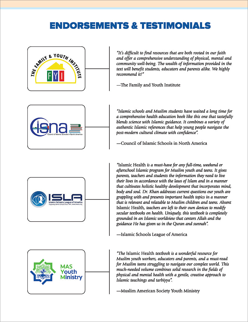 Health and Wellness - from an Islamic Perspective, Level 6 - Premium Text Book from NoorArt Inc. - Just $38.99! Shop now at IQRA' international Educational Foundation