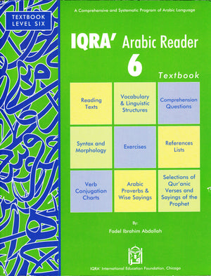 IQRA' Arabic Reader 6 Textbook - Premium Textbook from IQRA' international Educational Foundation - Just $12.50! Shop now at IQRA' international Educational Foundation