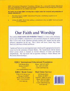 Our Faith & Worship: Volume 2 Textbook - Premium Textbook from IQRA' international Educational Foundation - Just $8! Shop now at IQRA' international Educational Foundation