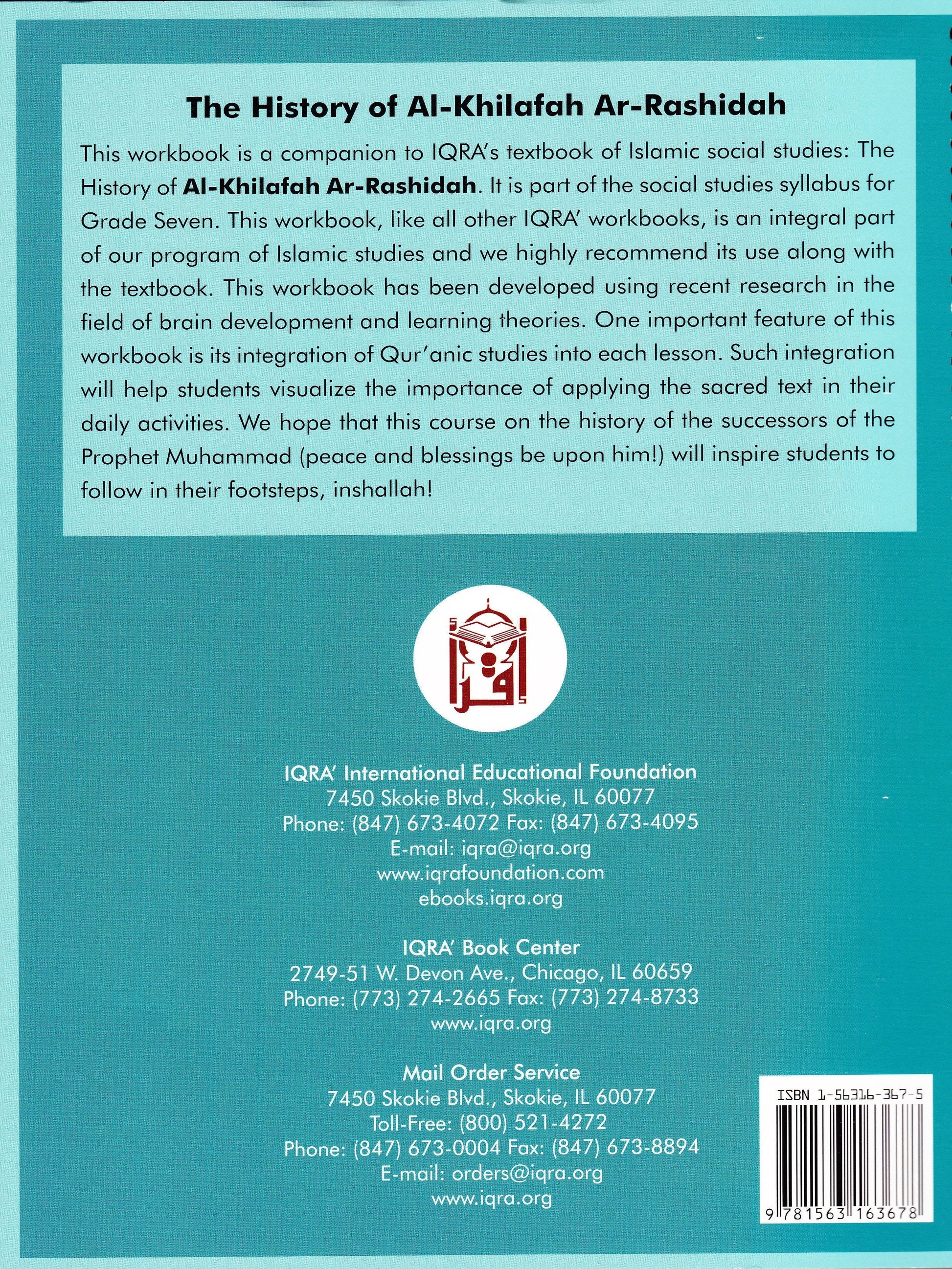 History of Al-Khilafah ar-Rashidah Workbook - Premium Workbook from IQRA' international Educational Foundation - Just $8! Shop now at IQRA' international Educational Foundation