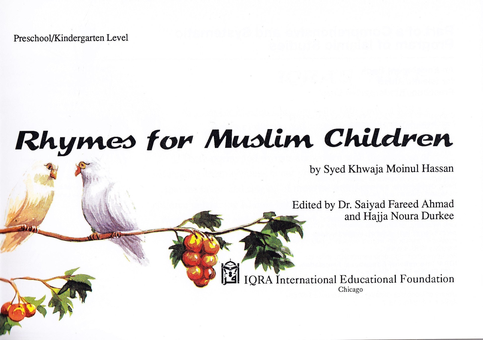Rhymes for Muslim Children - Premium Textbook from IQRA' international Educational Foundation - Just $3! Shop now at IQRA Book Center | A Division of IQRA' international Educational Foundation